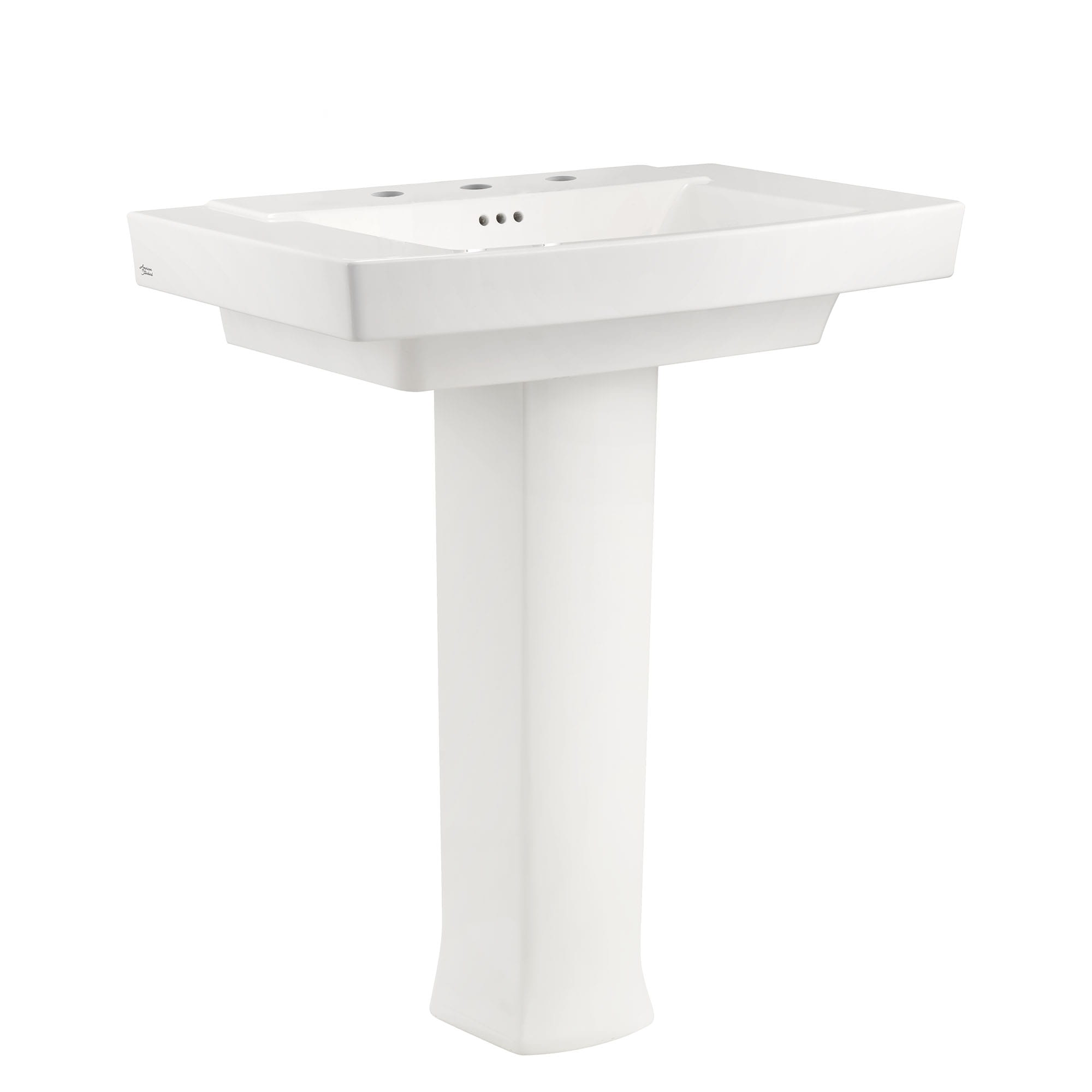 Townsend 8 Inch Widespread Pedestal Sink Top and Leg Combination WHITE